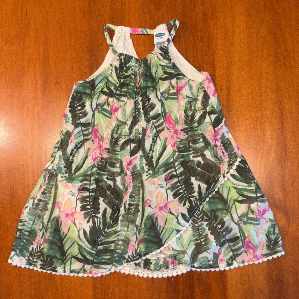 18-24mo High Neck Tropical Dress
